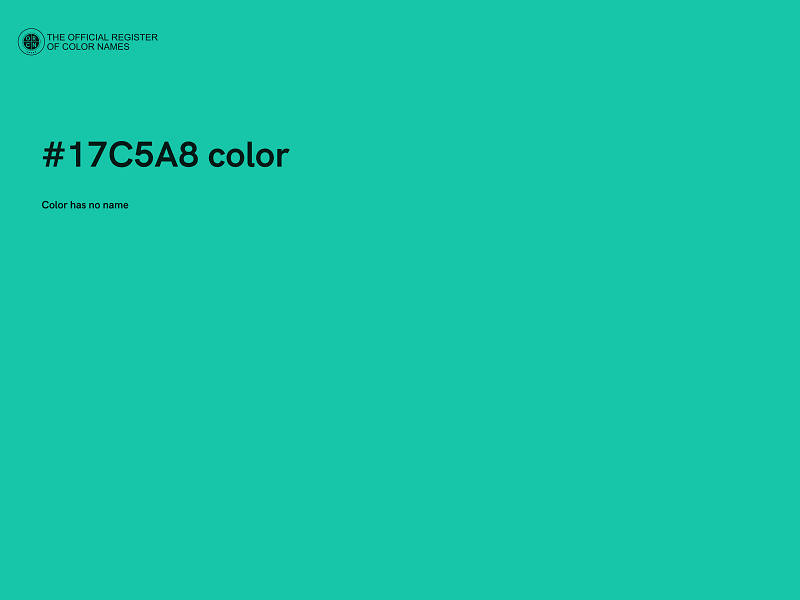 #17C5A8 color image