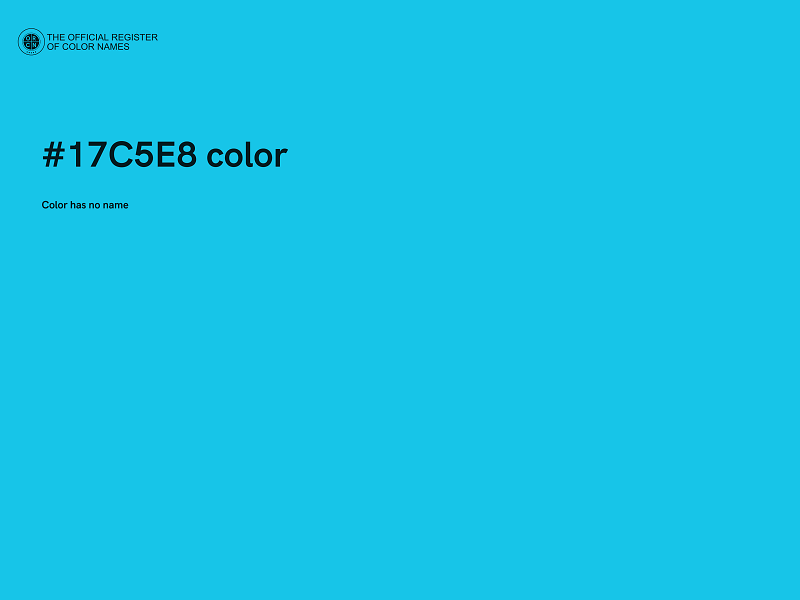 #17C5E8 color image