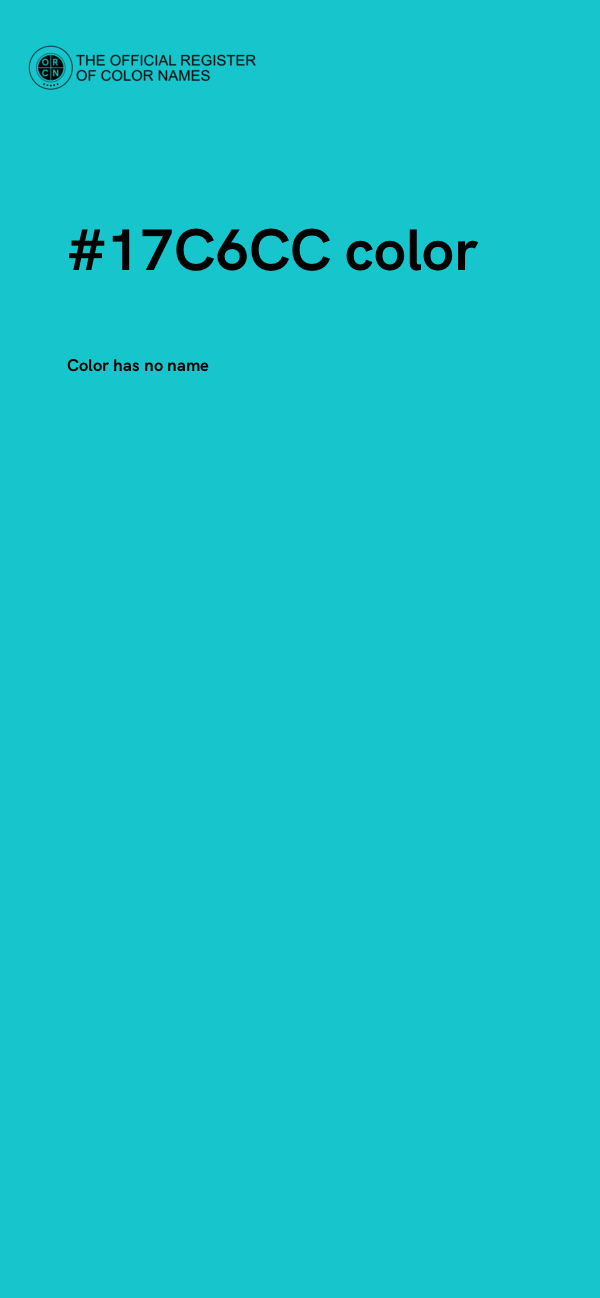 #17C6CC color image
