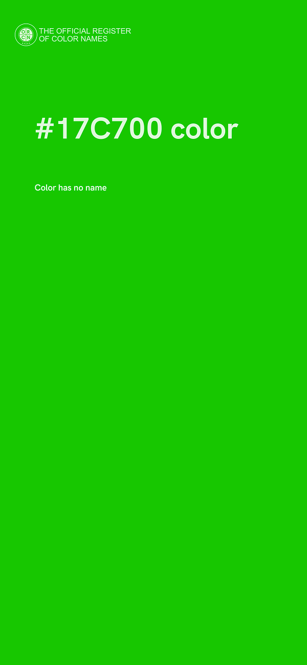 #17C700 color image