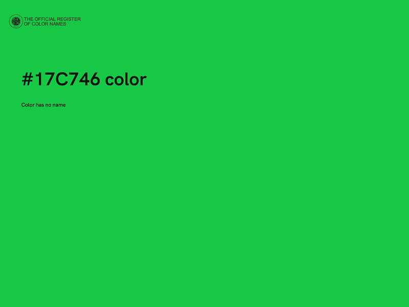 #17C746 color image