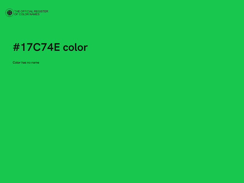 #17C74E color image