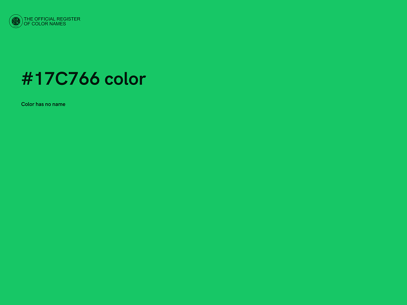 #17C766 color image