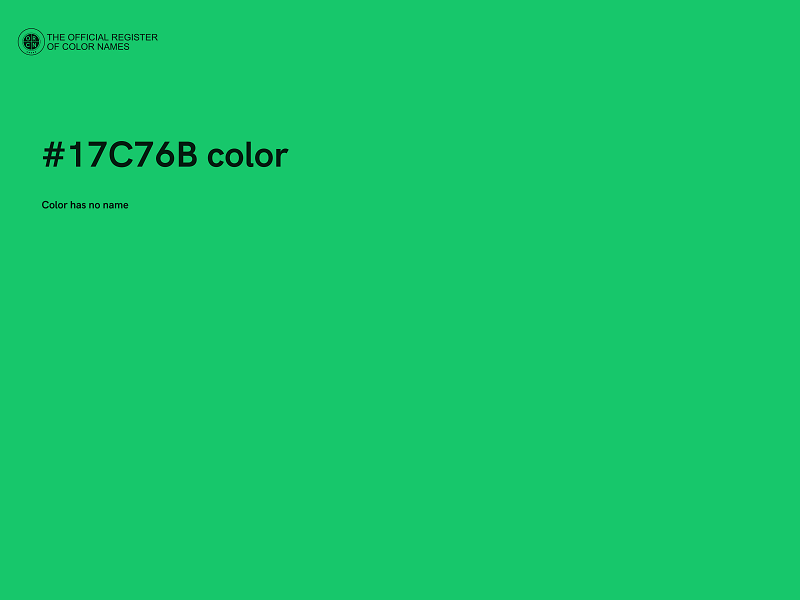 #17C76B color image