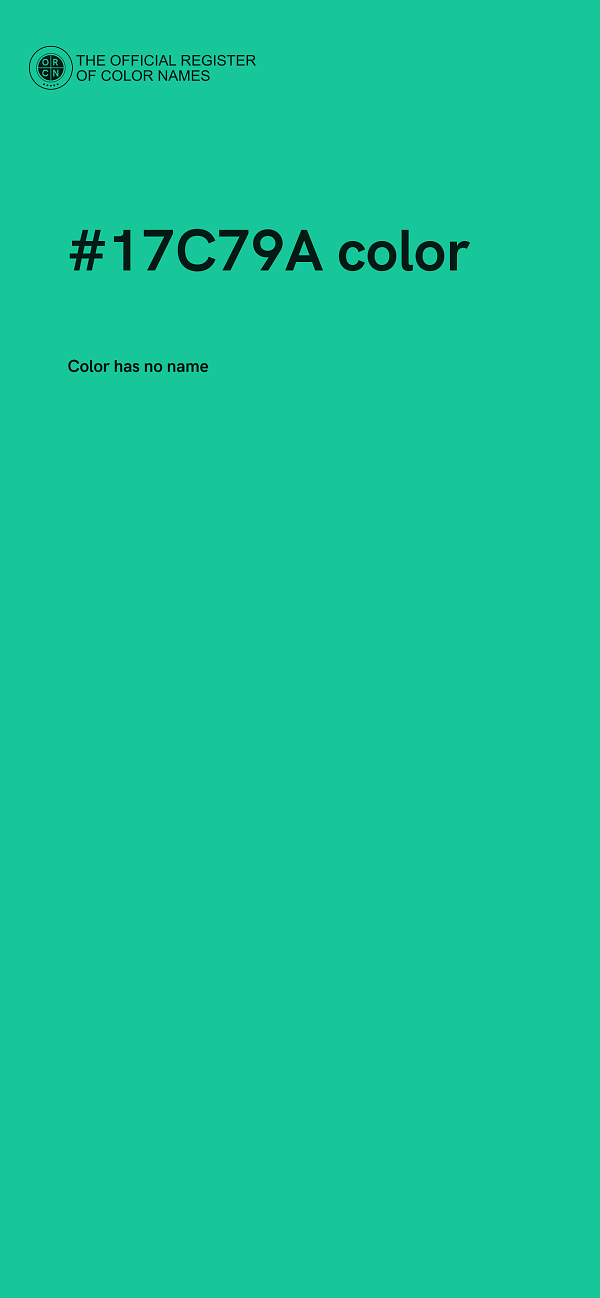 #17C79A color image