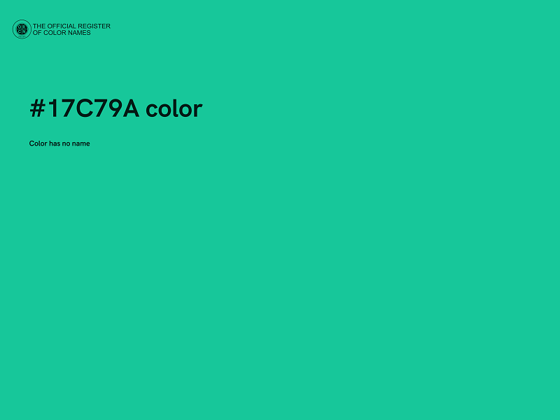 #17C79A color image