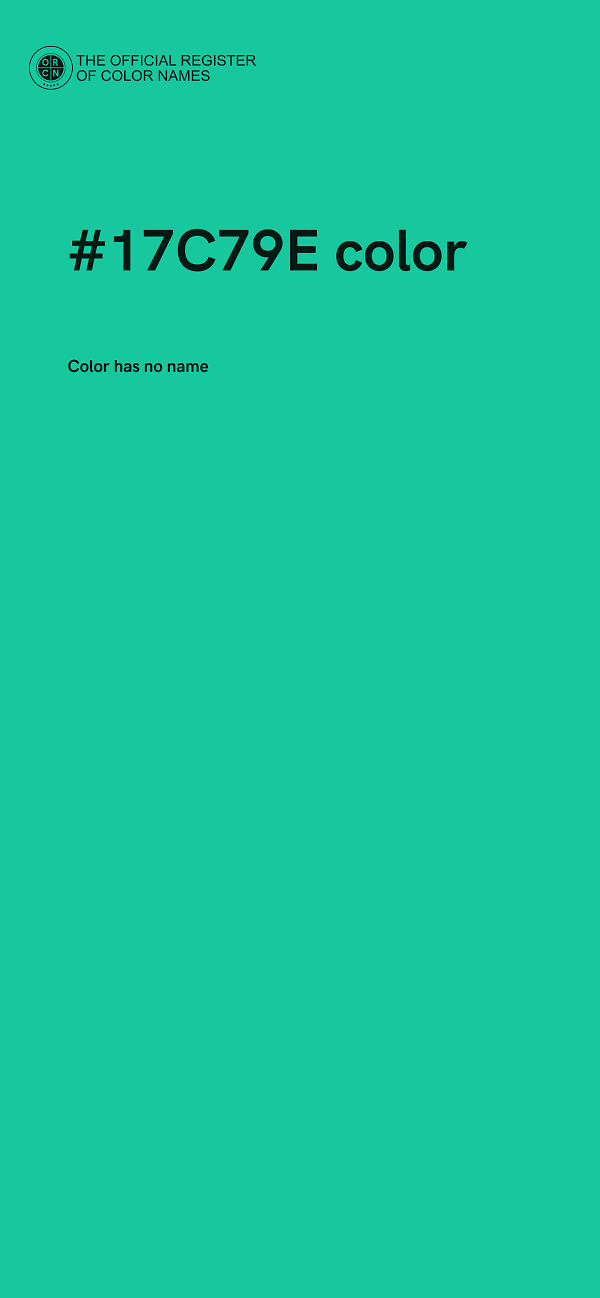#17C79E color image