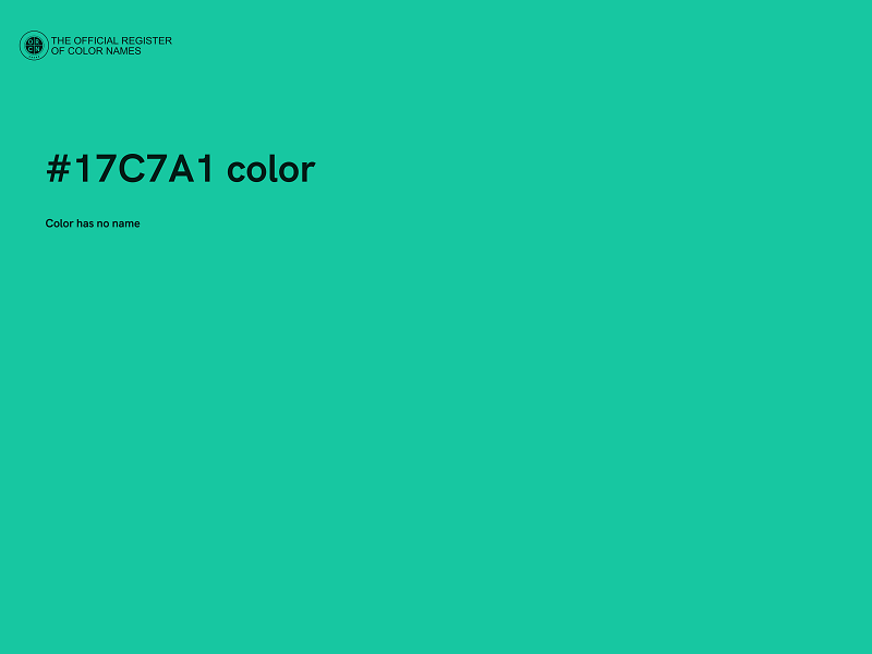 #17C7A1 color image