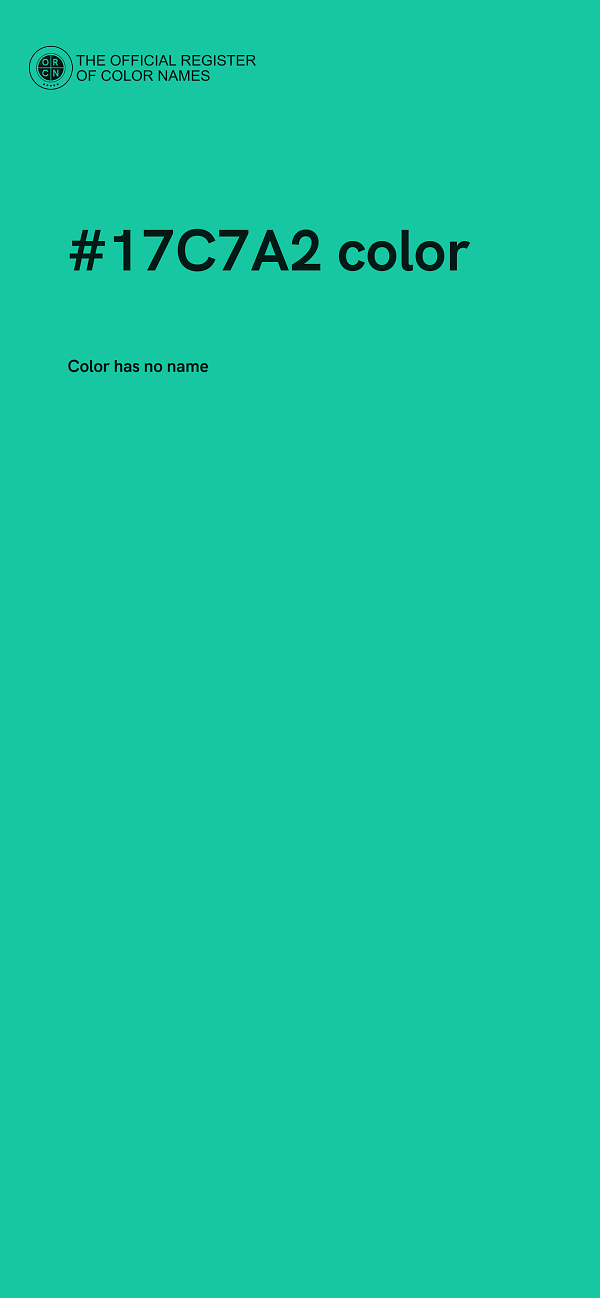 #17C7A2 color image