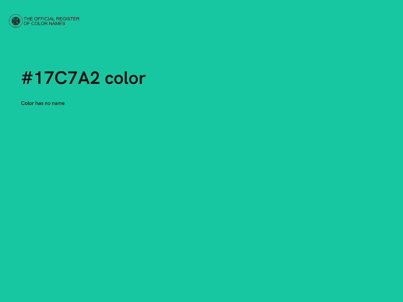 #17C7A2 color image