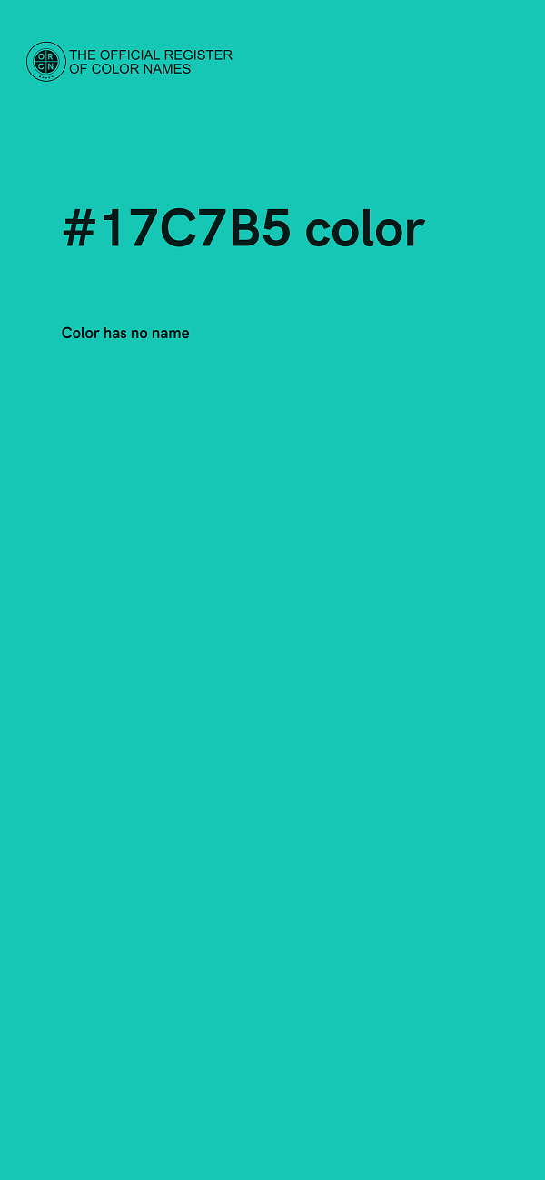 #17C7B5 color image