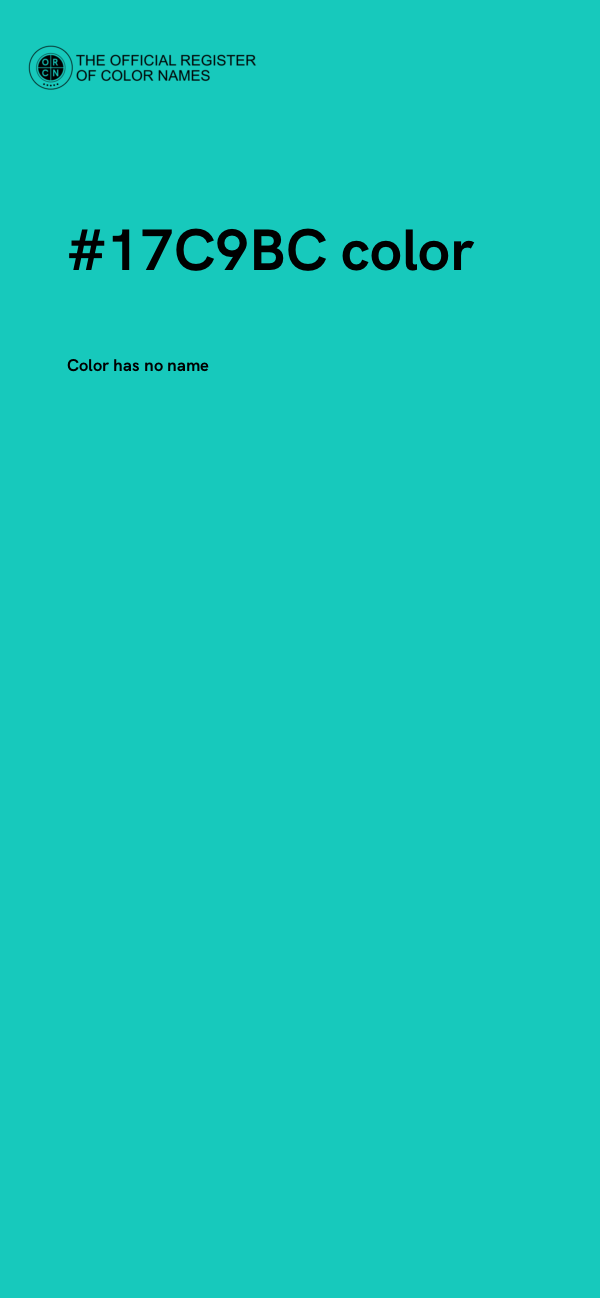 #17C9BC color image