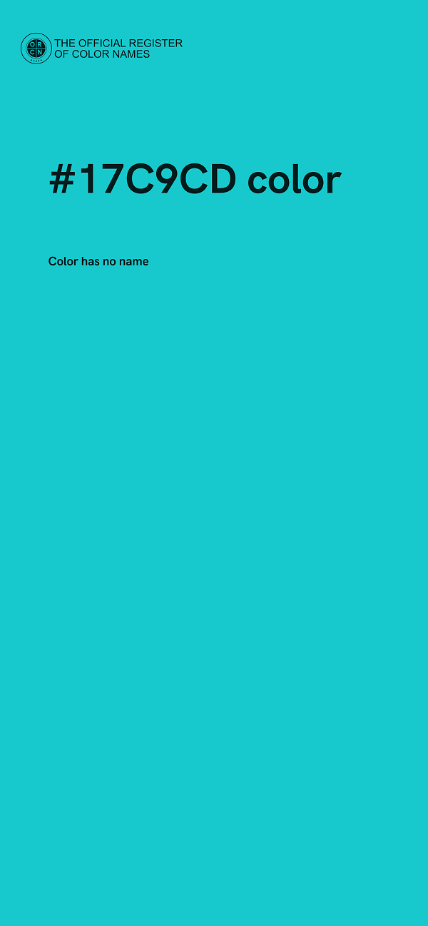 #17C9CD color image