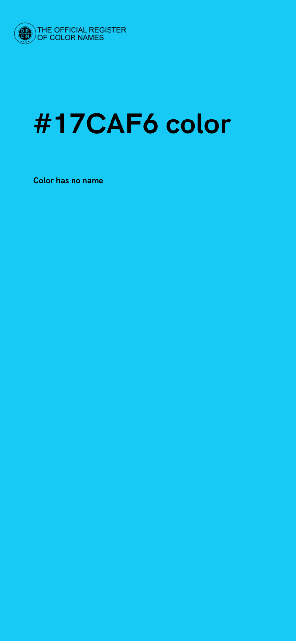 #17CAF6 color image