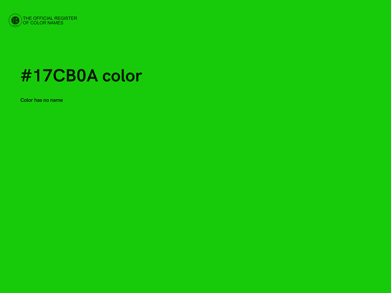 #17CB0A color image