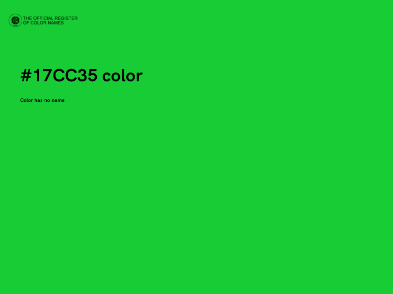 #17CC35 color image