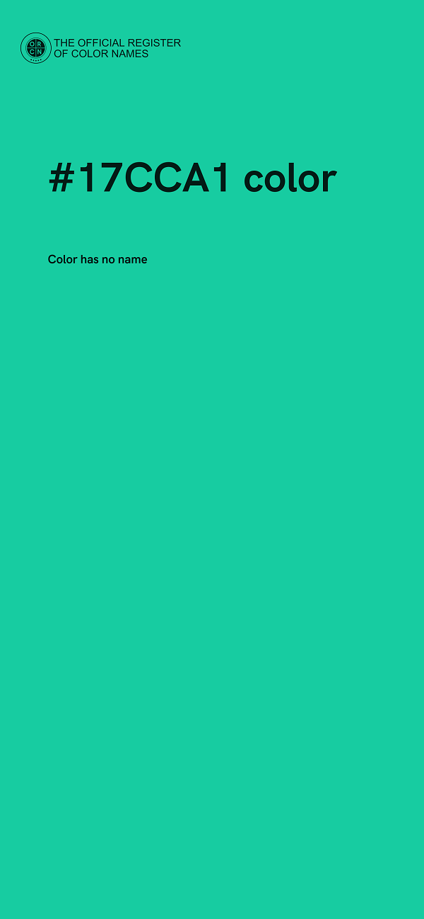 #17CCA1 color image