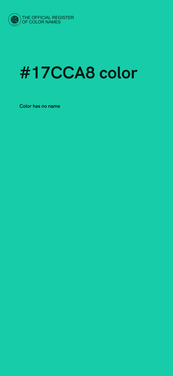 #17CCA8 color image