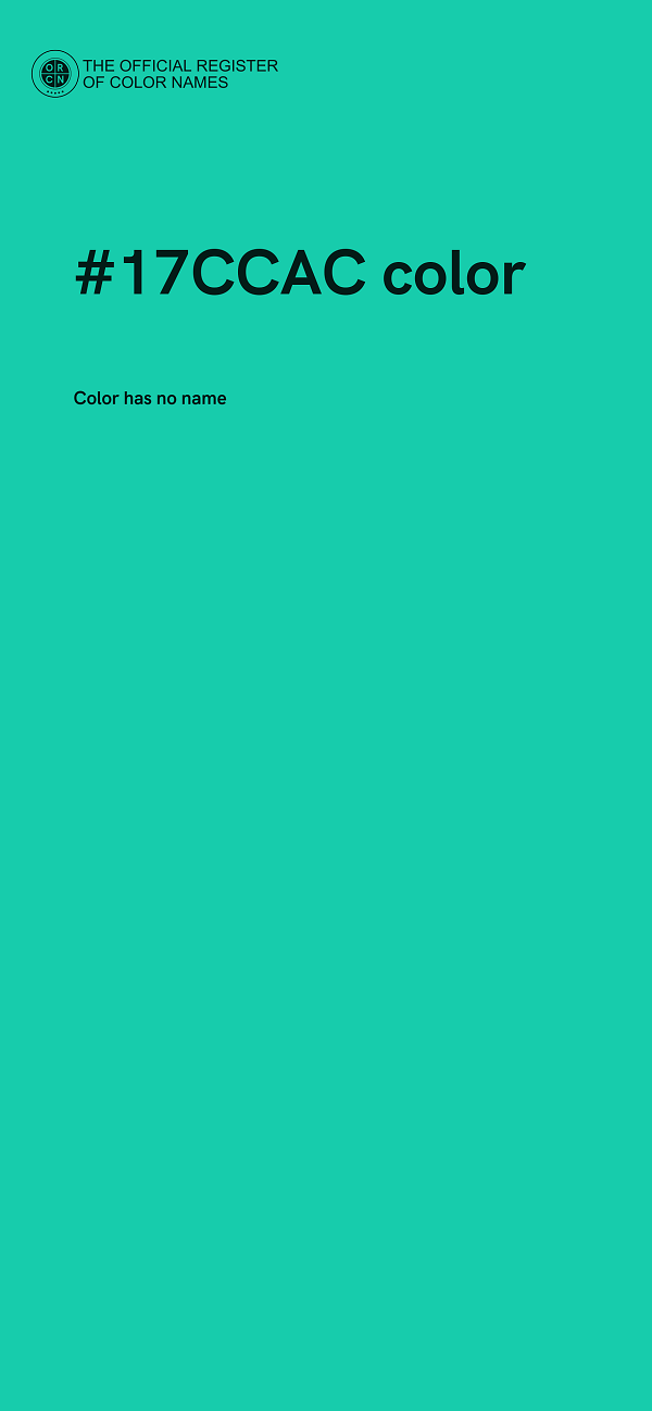 #17CCAC color image