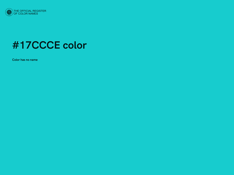#17CCCE color image