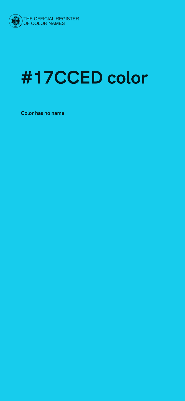 #17CCED color image