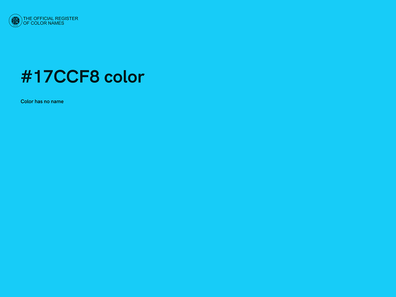 #17CCF8 color image