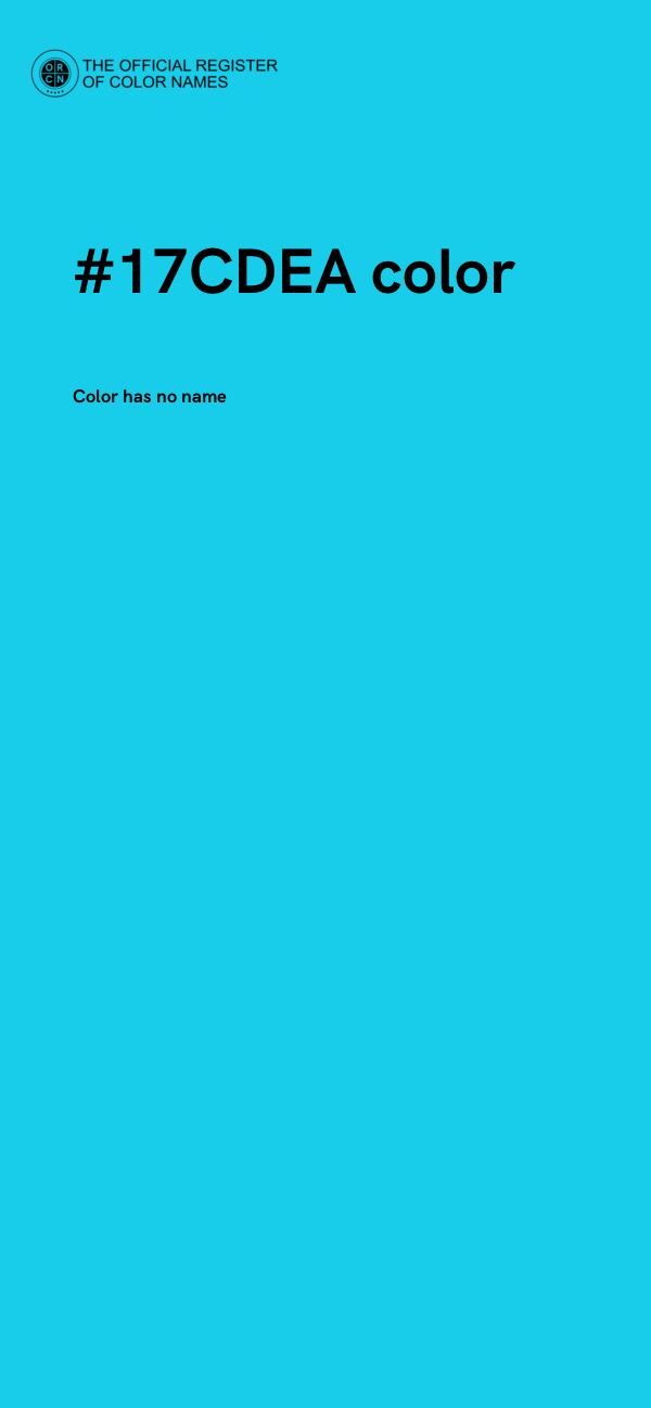 #17CDEA color image