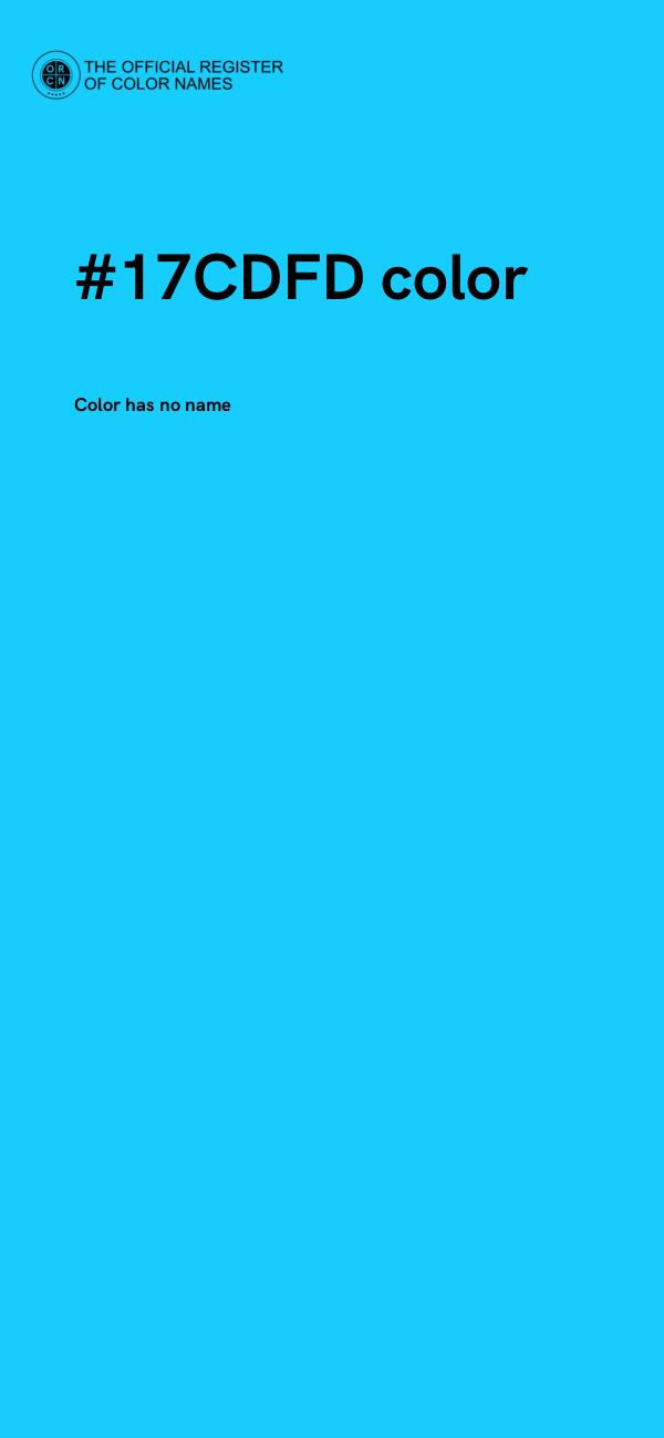 #17CDFD color image