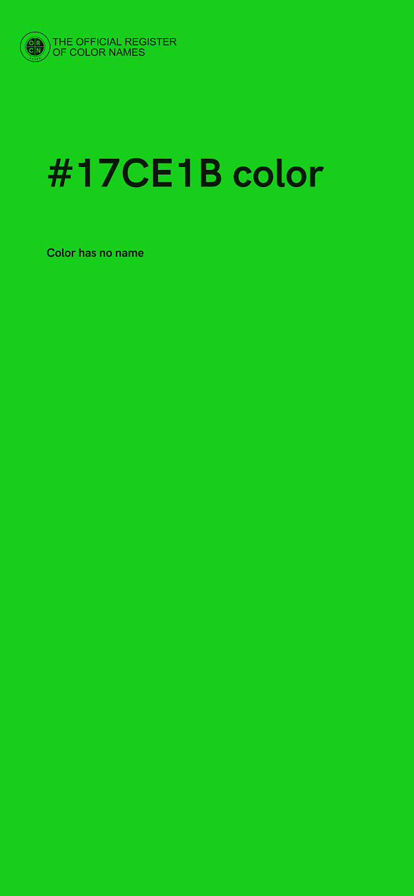 #17CE1B color image