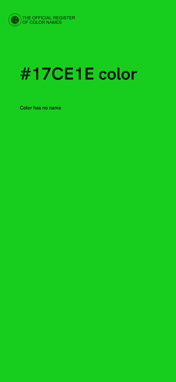 #17CE1E color image