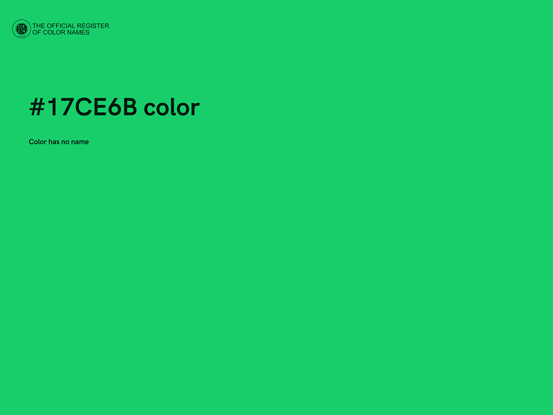 #17CE6B color image
