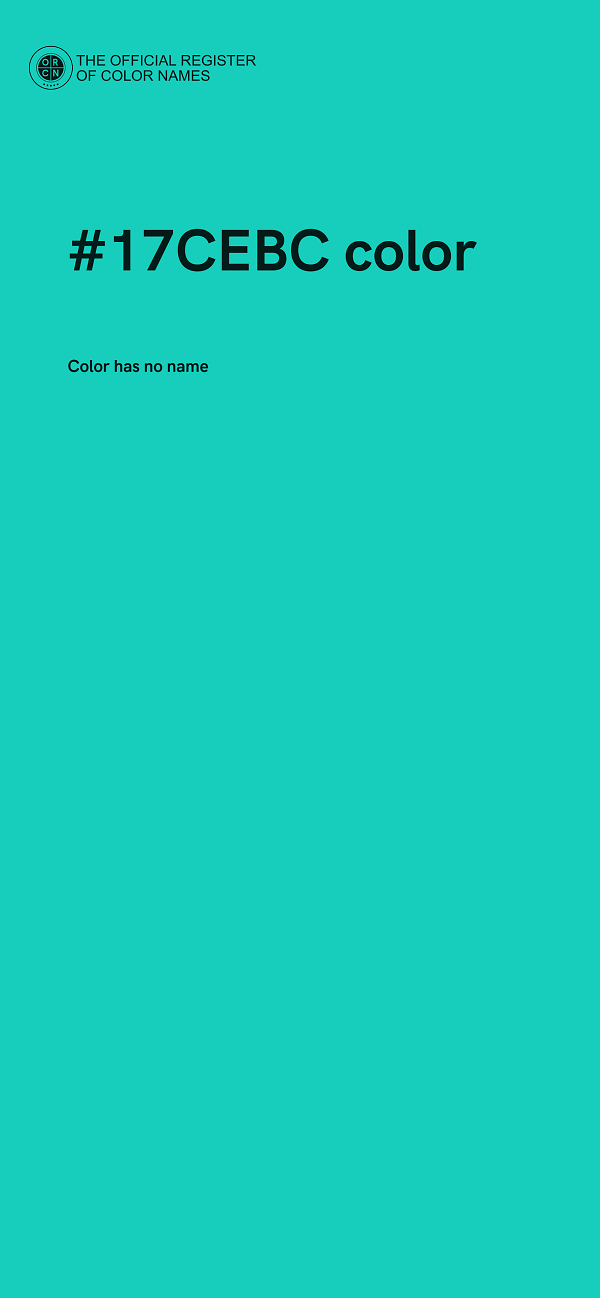 #17CEBC color image