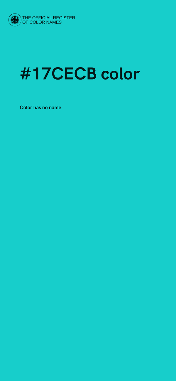 #17CECB color image
