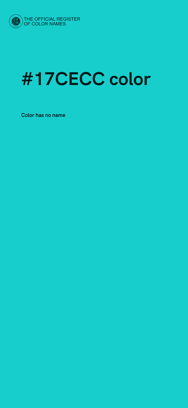 #17CECC color image