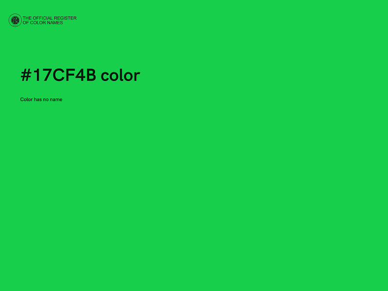 #17CF4B color image