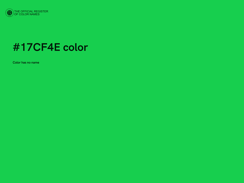 #17CF4E color image