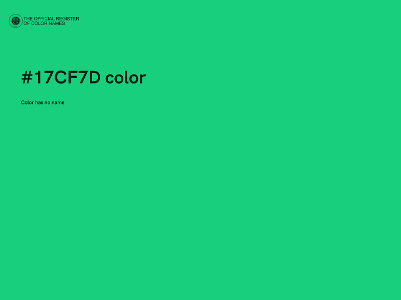 #17CF7D color image