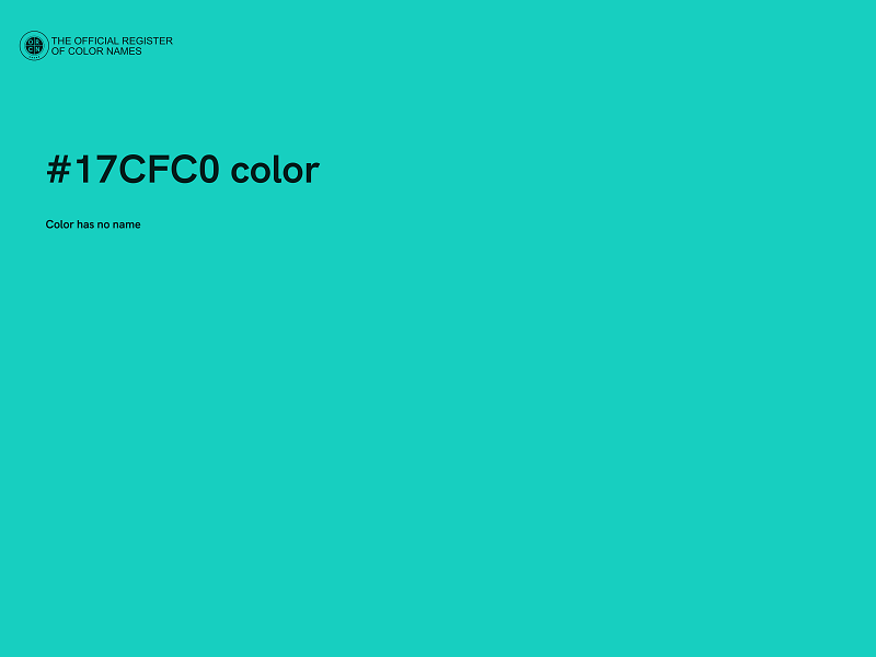 #17CFC0 color image