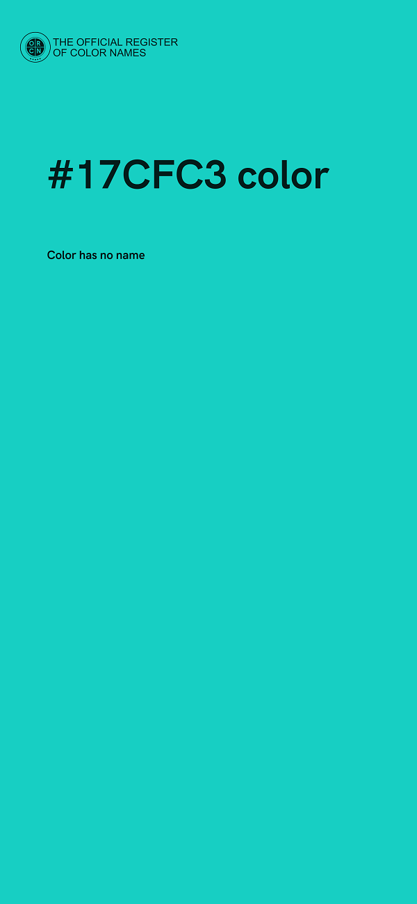 #17CFC3 color image