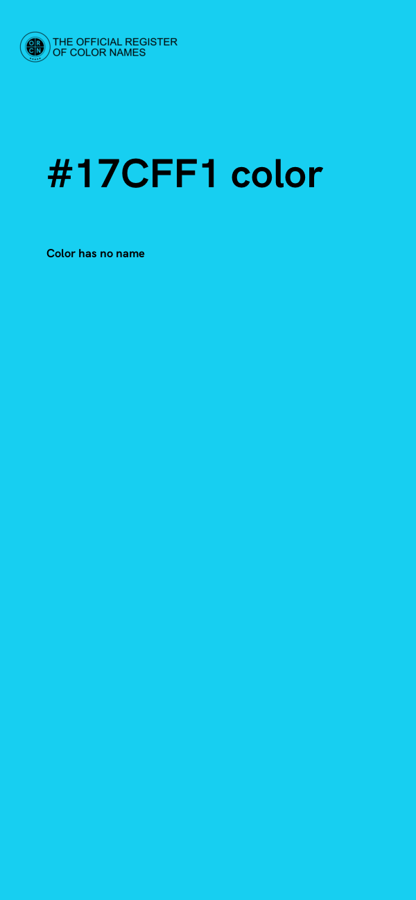 #17CFF1 color image