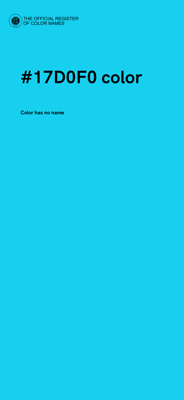 #17D0F0 color image