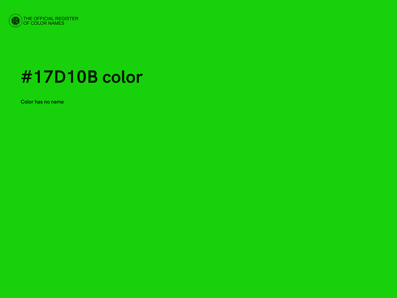 #17D10B color image