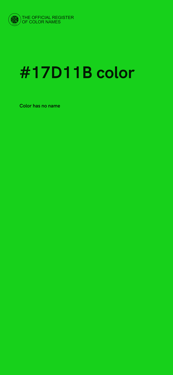 #17D11B color image