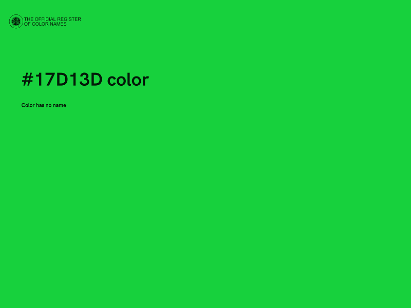 #17D13D color image