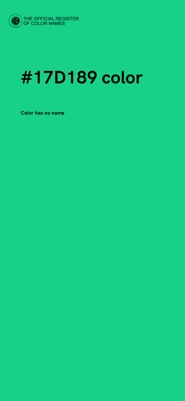 #17D189 color image