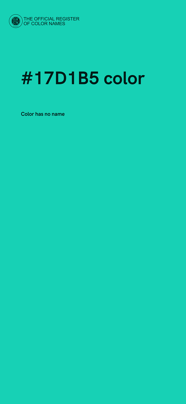 #17D1B5 color image