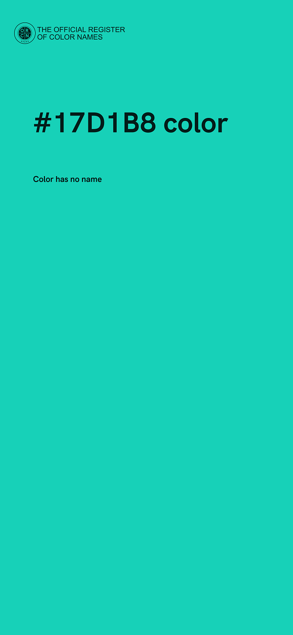#17D1B8 color image