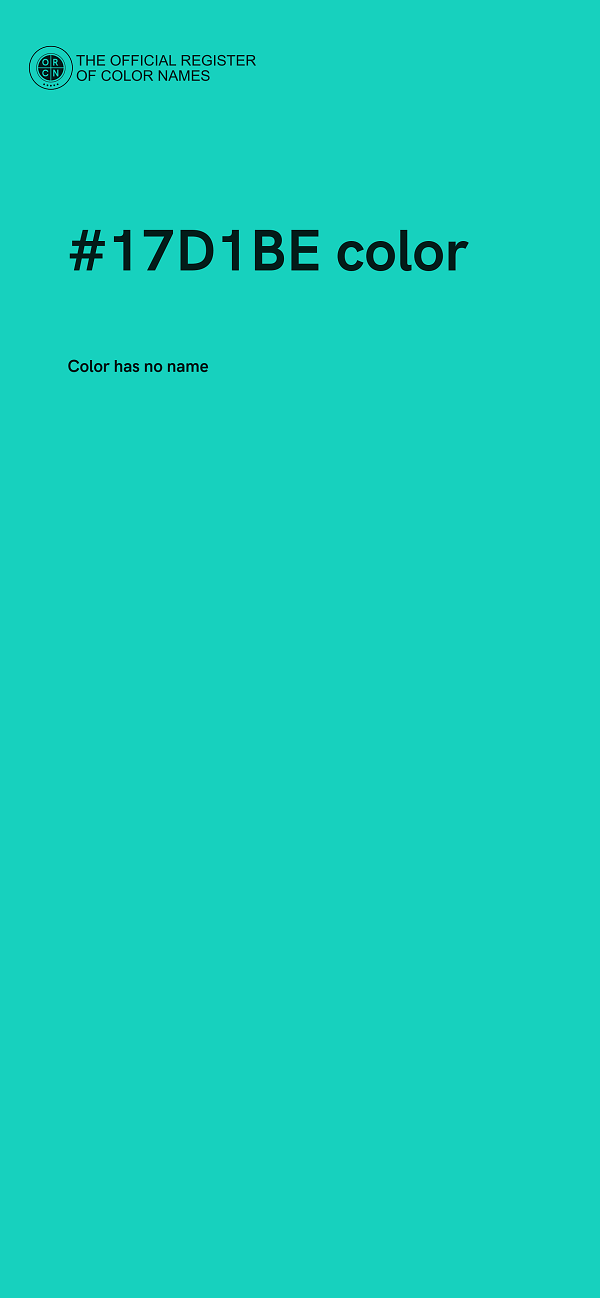 #17D1BE color image