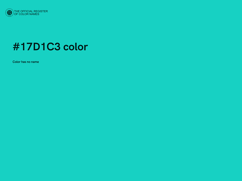 #17D1C3 color image