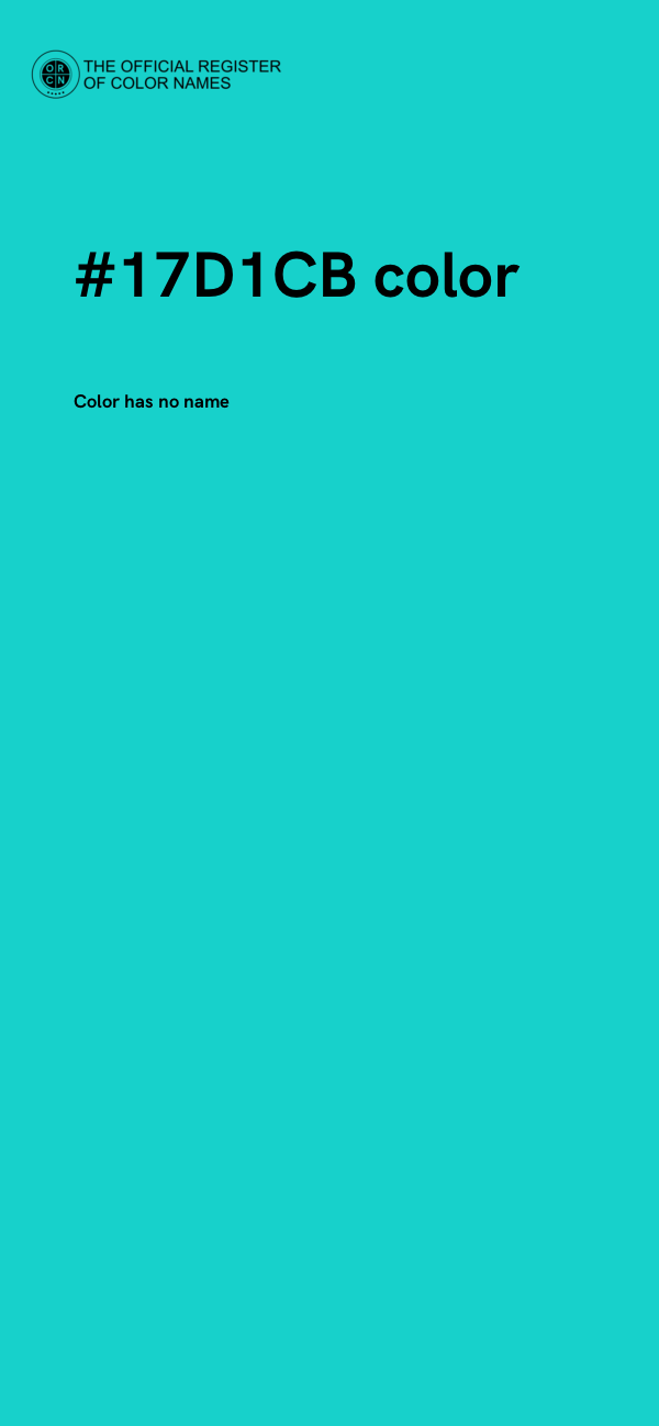 #17D1CB color image